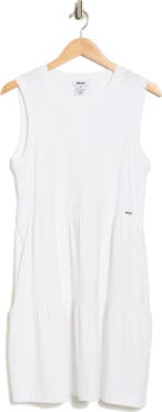 DKNY Crewneck Tiered Dress