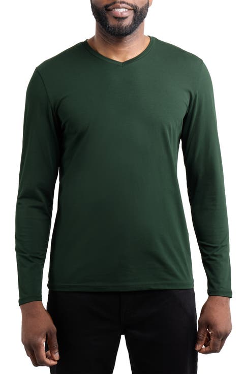 V-Neck Long Sleeve T-Shirt