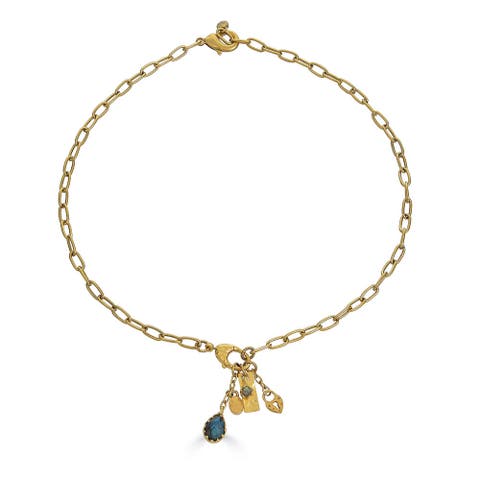 Labradorite Talisman Drop Necklace
