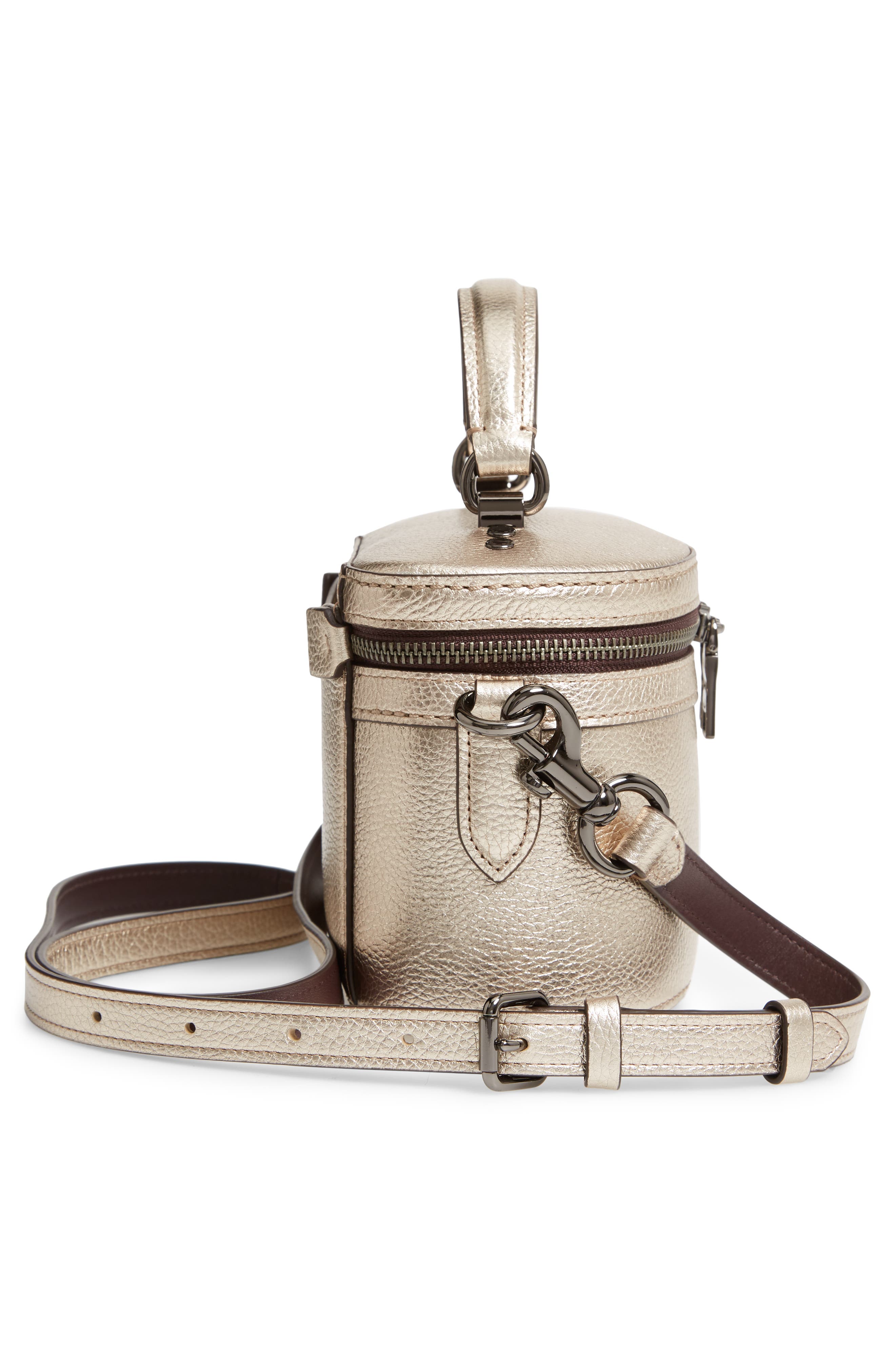 COACH Trail Colorblock Metallic Leather Crossbody Bag, Alternate, color, 