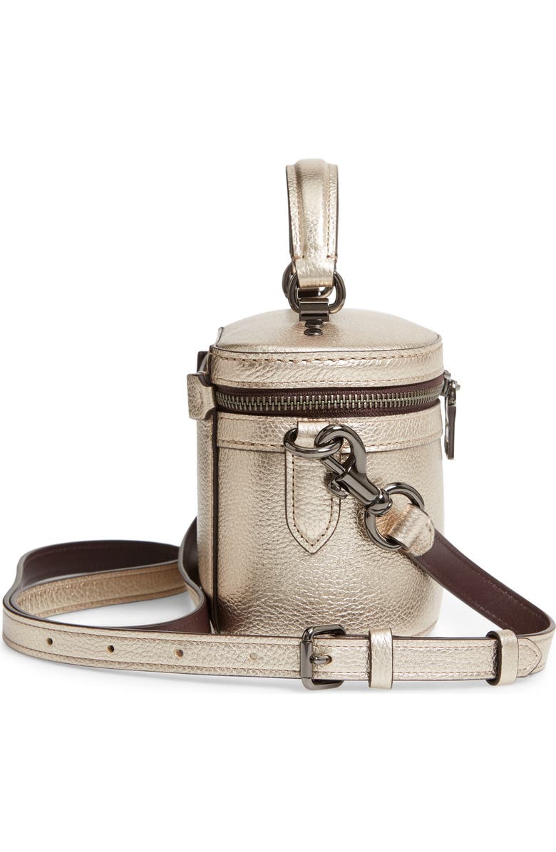 COACH Trail Colorblock Metallic Leather Crossbody Bag, Alternate, color,