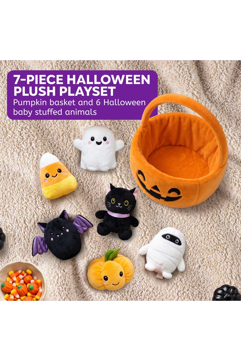 6 -Piece Halloween Plush Toys Set Kawaii Mini Stuffed Animals Halloween Party Favors for Kids, Alternate, color, Multicolor
