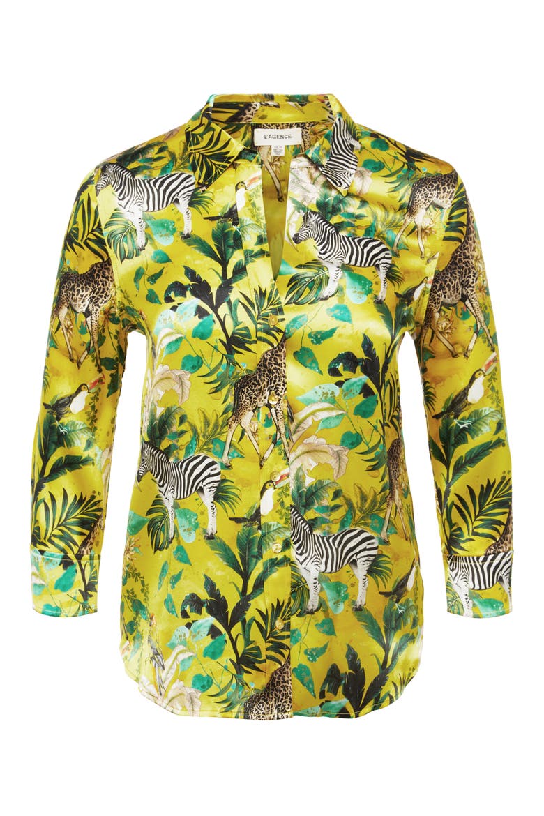 Dani Veldt Print Silk Blouse video