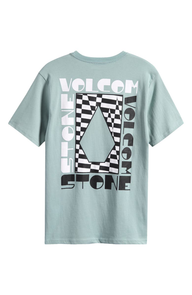 Volcom Kids' Cornerstone Cotton Graphic T-Shirt, Alternate, color, Dusty Blue