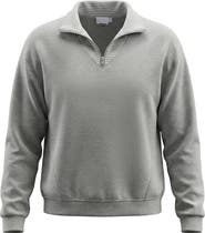Noni Daily Striped Collar Half Zip Cotton Spandex Sweater