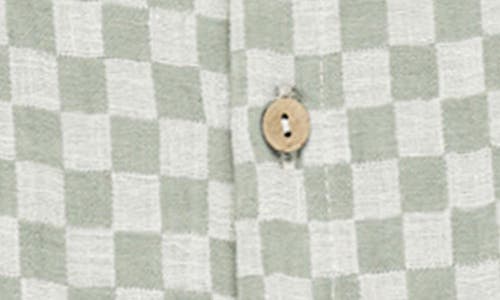 RYLEE + CRU RYLEE + CRU CHECK PRINT COTTON & LINEN ROMPER 
