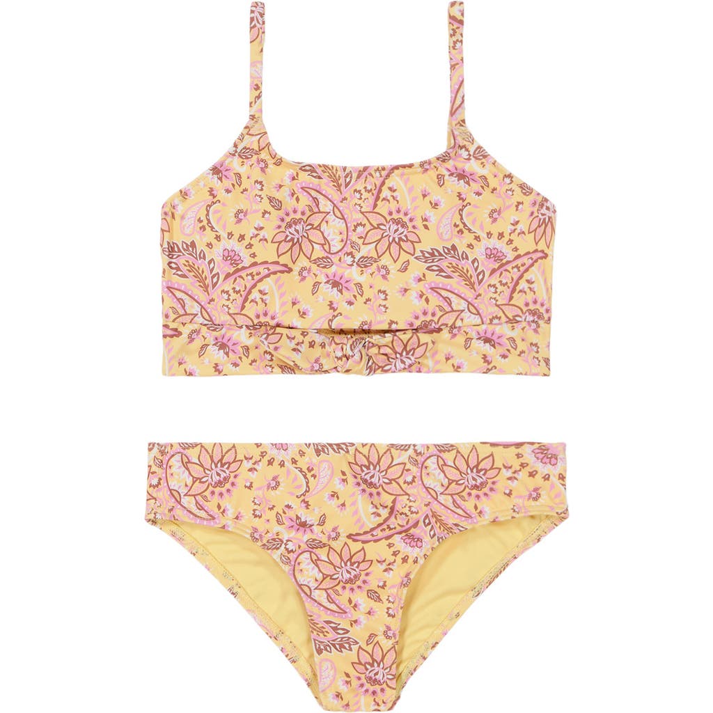 Roxy Kids' Tropidelic Two-piece Swimsuit In Impala