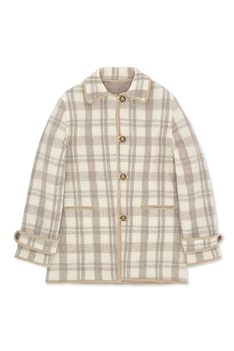 Danielle Plaid Wool Jacket, Main, color, Multicolor