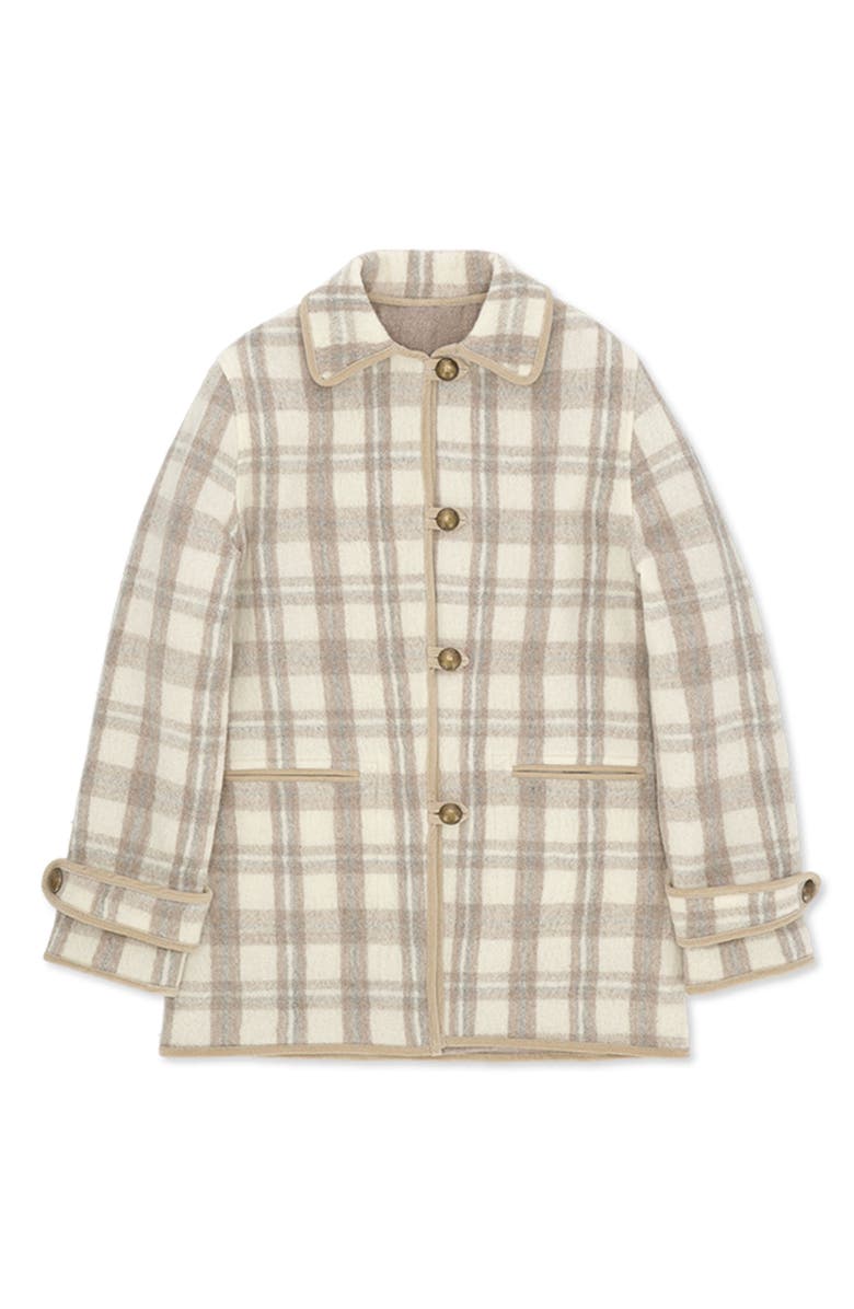 Fortela Danielle Plaid Wool Jacket, Main, color, Multicolor