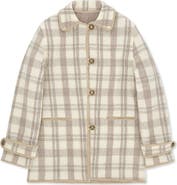 Fortela Danielle Plaid Wool Jacket