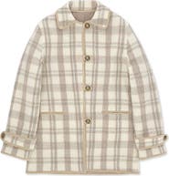 Fortela Danielle Plaid Wool Jacket