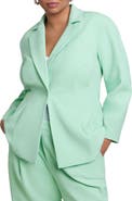 ELOQUII Pleat Waist Blazer