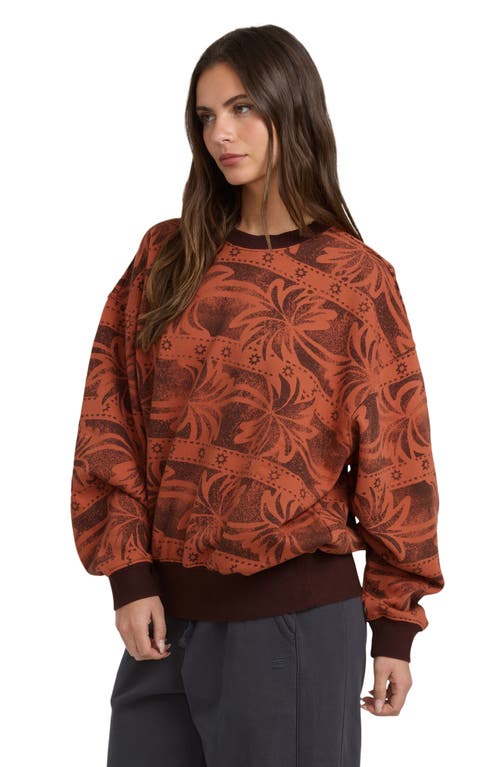Billabong Vida Palms Print Sweatshirt In Multi