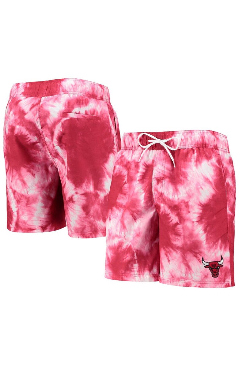 G-III SPORTS BY CARL BANKS Men's G-III Sports by Carl Banks Red Chicago Bulls Splash Volley Swim Shorts, Main, color, Red