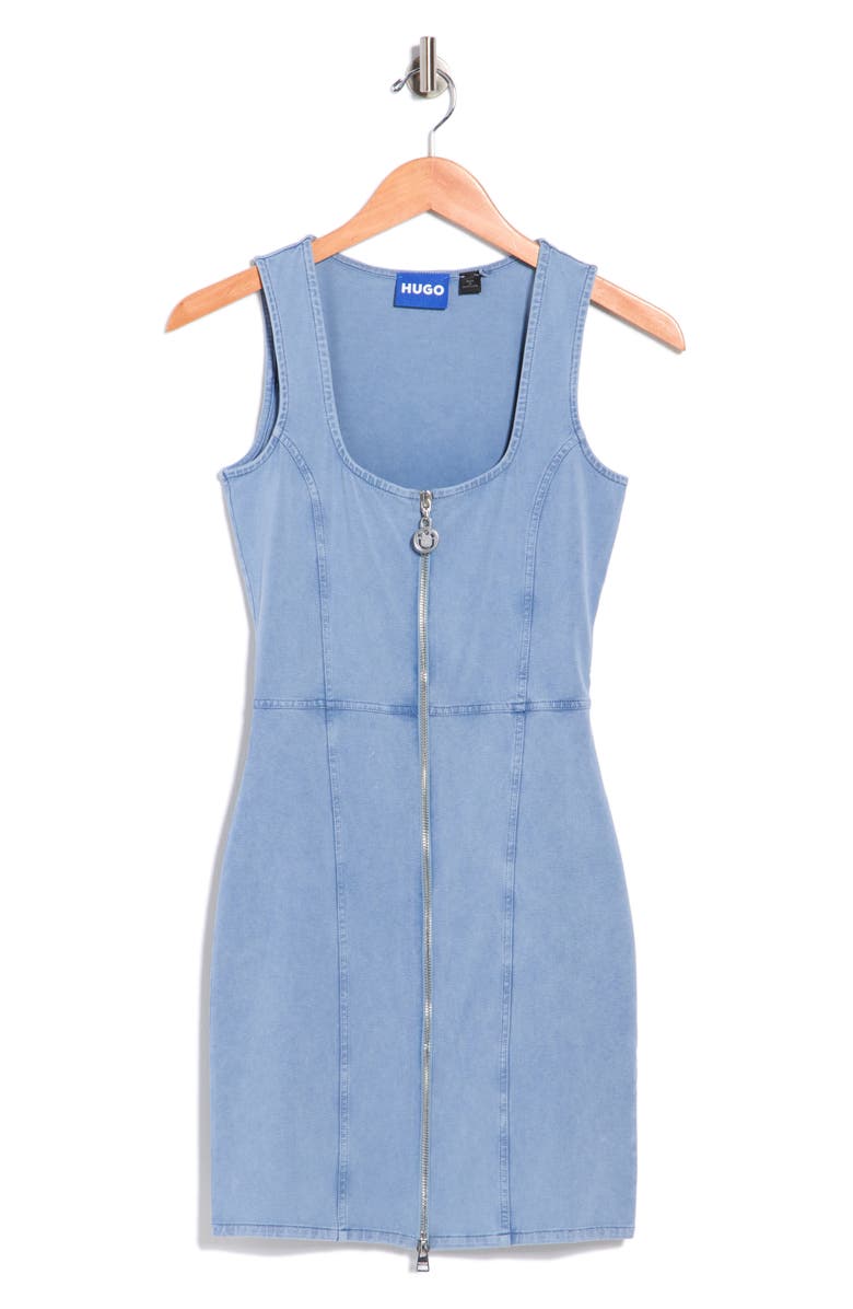 BOSS Nelipa Denim Dress, Alternate, color, Light/ Pastel Blue