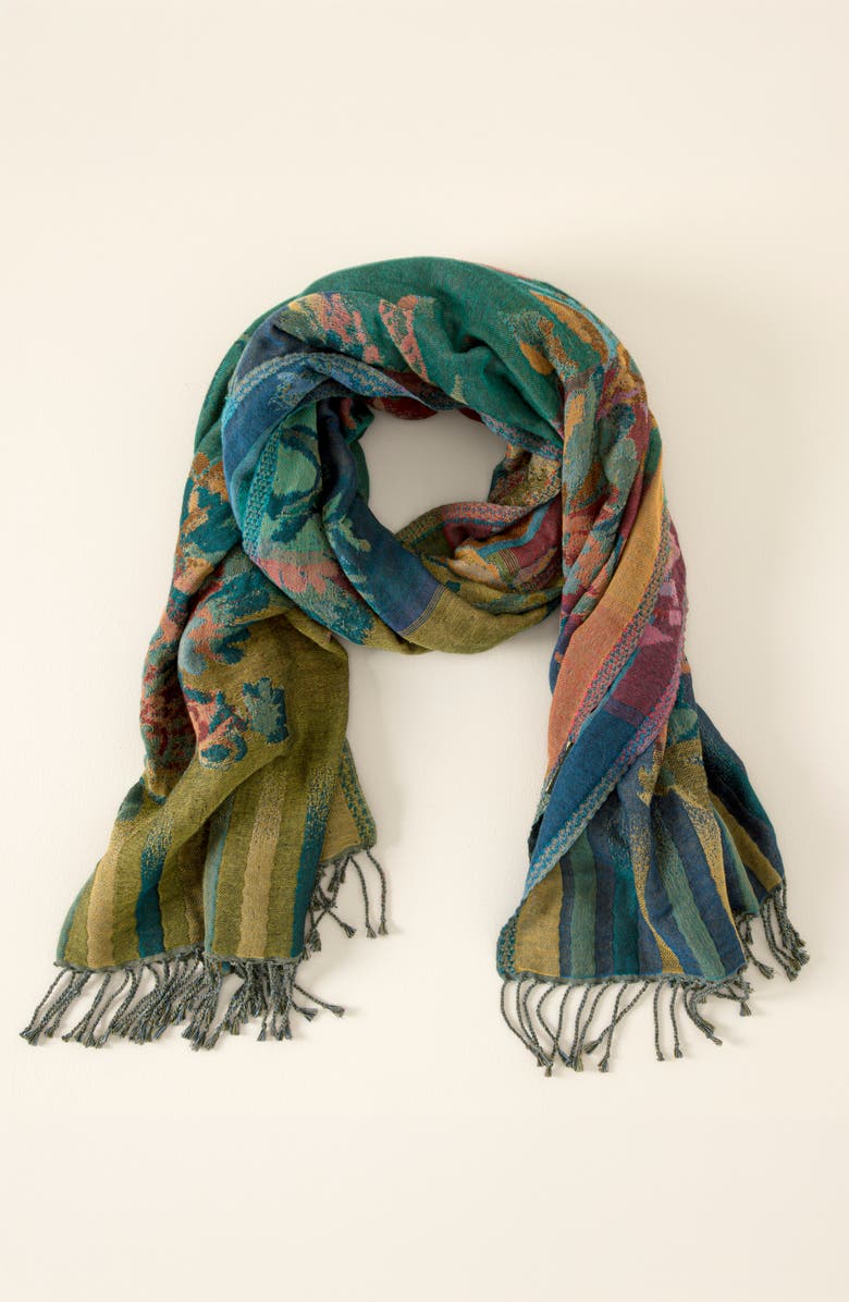 Uncommon Goods Botanical Rainbow Reversible Wrap, Alternate, color, Multi