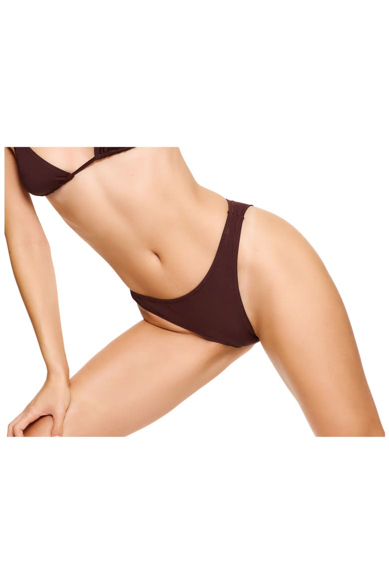 Vacay Mode Bikini Bottom Swimsuit, Alternate, color, Brown