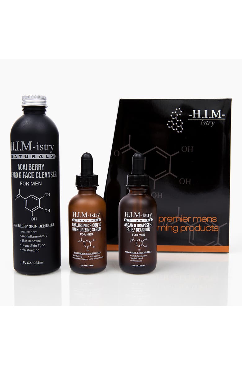 HIMistry Naturals H.I.M.-istry Naturals Hydrating Beard + Skin System Set, Main, color, 