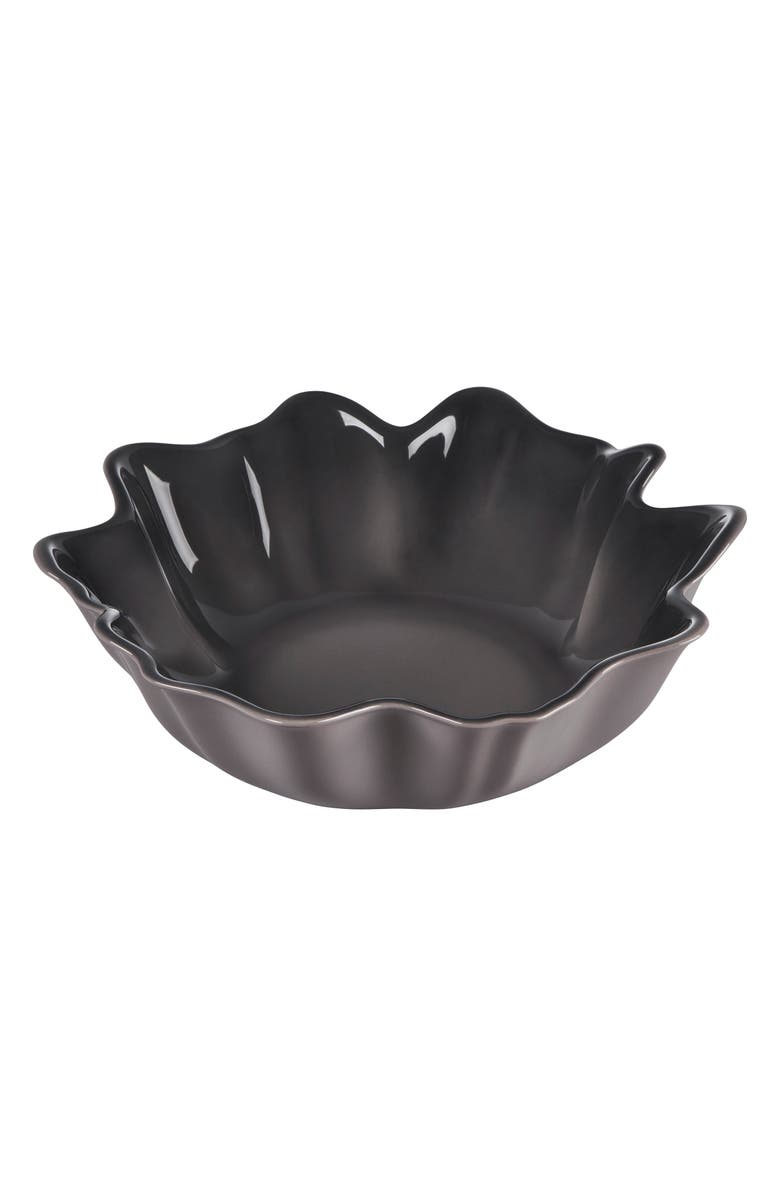 Le Creuset Iris Stoneware Ruffle Serving Bowl, Main, color, Oyster