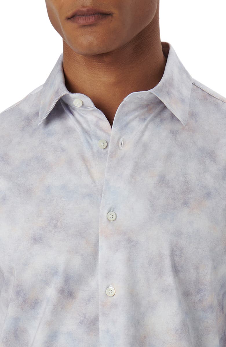 Bugatchi James OoohCotton<sup>®</sup> Print Button-Up Shirt, Alternate, color, 