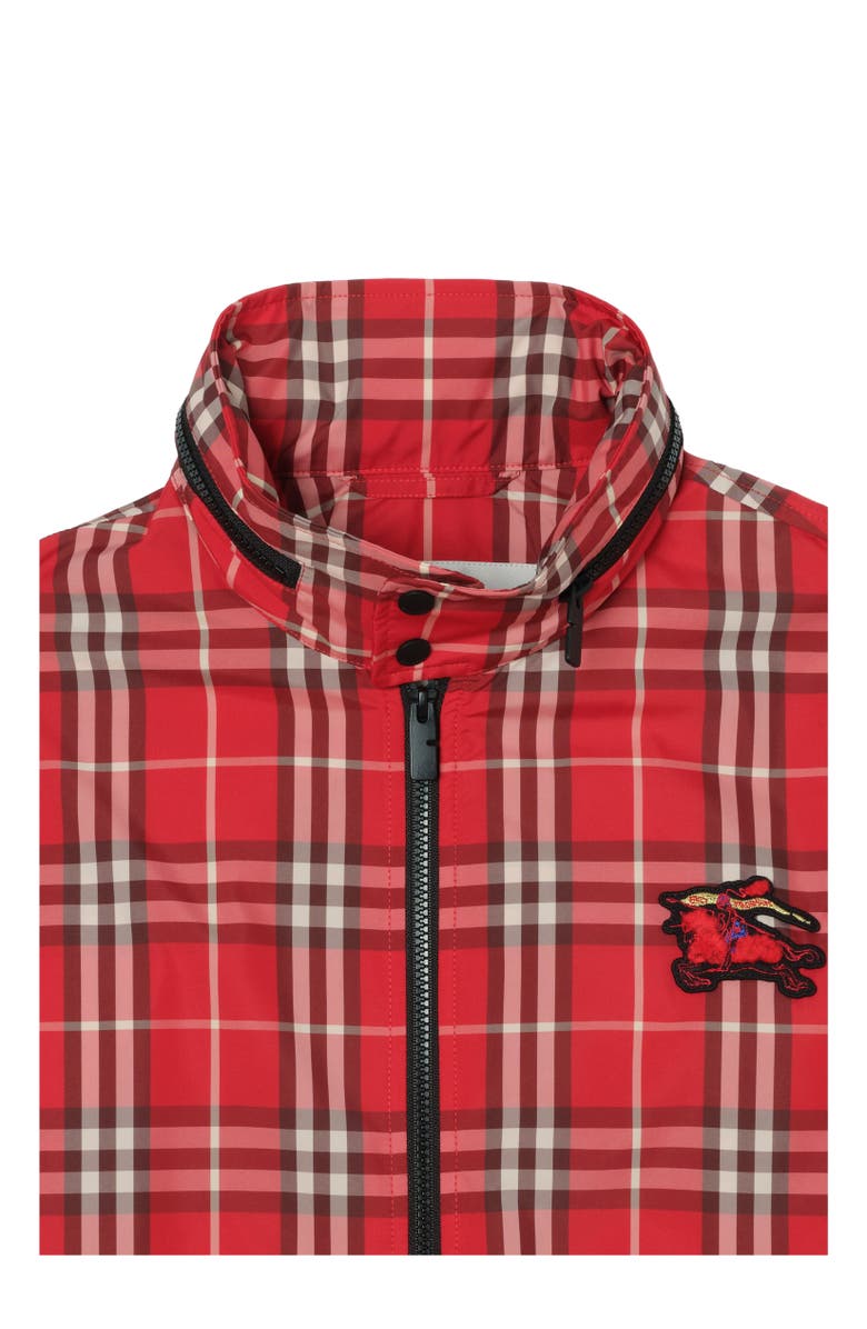 Burberry EKD Check Jacket, Alternate, color, Crayon Red