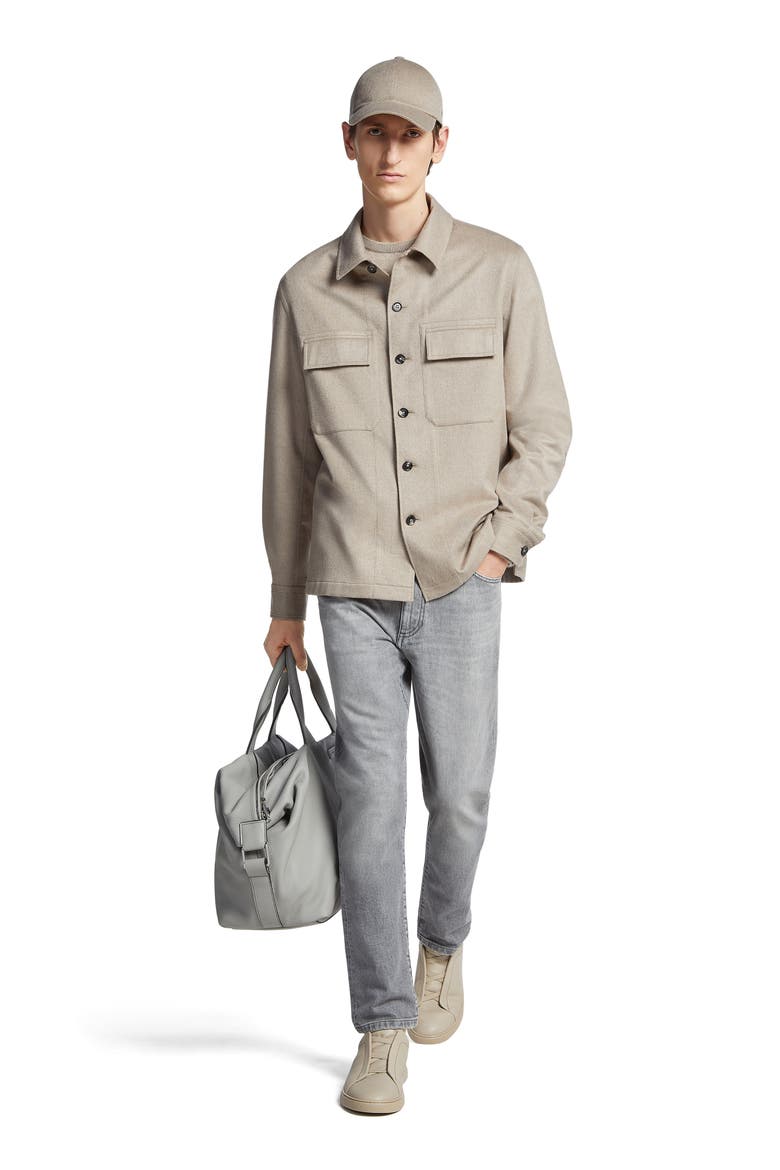 Oasi Cashmere Overshirt, Alternate, color, BEIGE