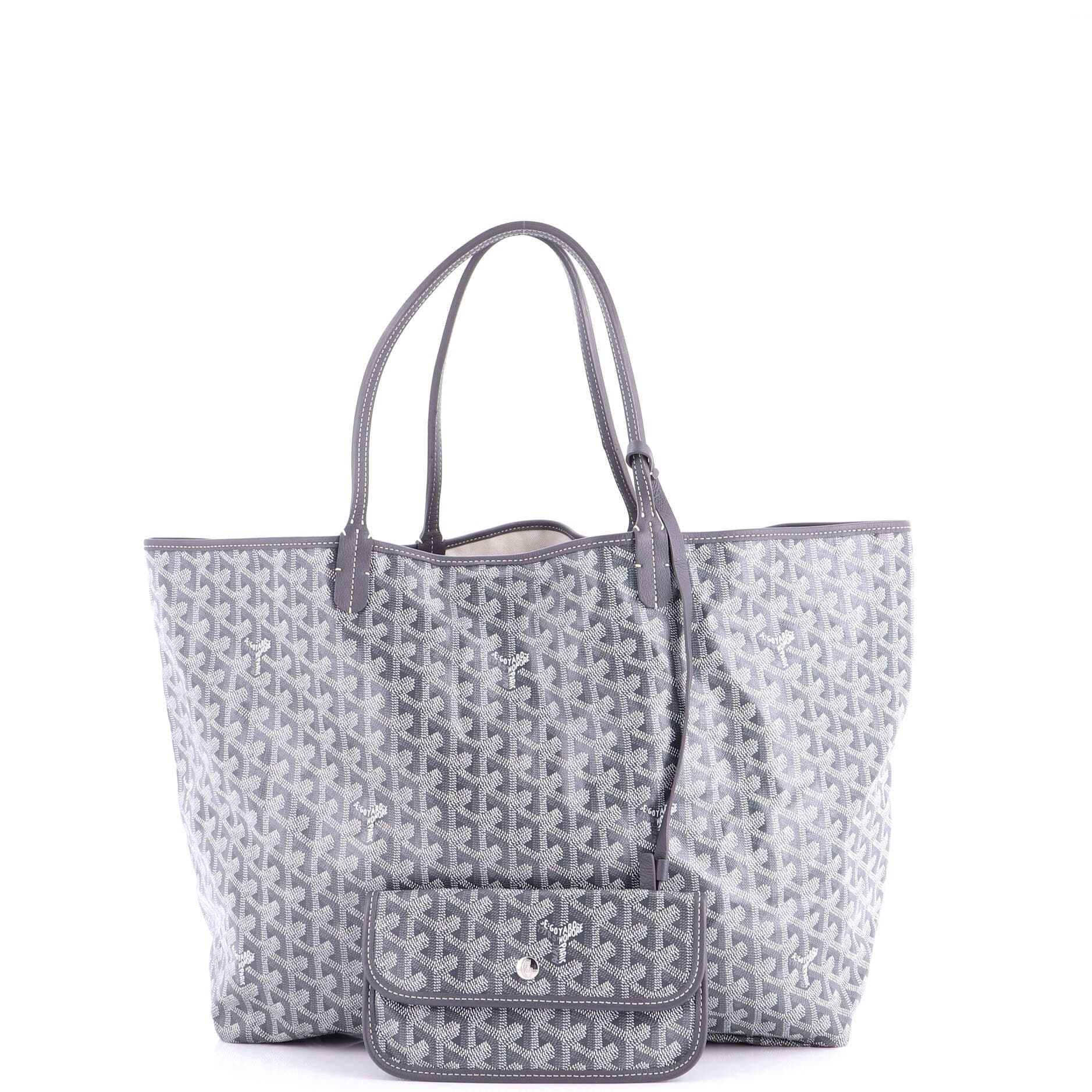 Pre-Owned Goyard Saint Louis Tote Coated Canvas GM, Alternate, color, Gray
