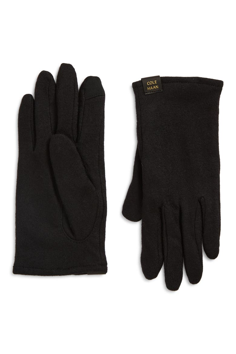 Classic Wool Blend Gloves, Main, color, BLACK