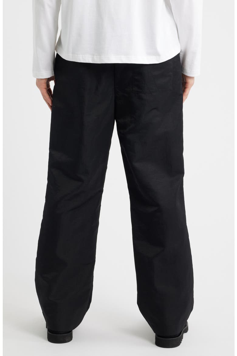 Wide Leg Track Pants, Alternate, color, BLACK