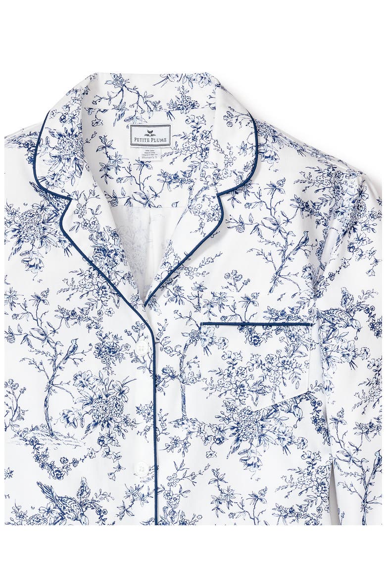 Timeless Toile Long Sleeve Nightshirt, Alternate, color, WHITE
