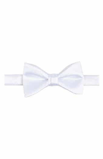 CONSTRUCT Solid Satin Pre-Tied Bow Tie