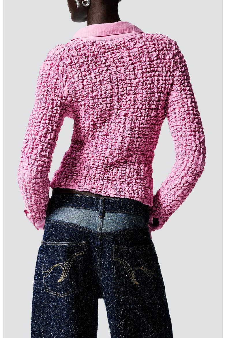 Textured Shirt, Alternate, color, PINK