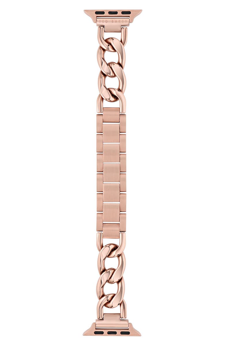 Ted Baker 18mm Apple Watch<sup>®</sup> Watchband, Main, color, Rose Gold-Tone
