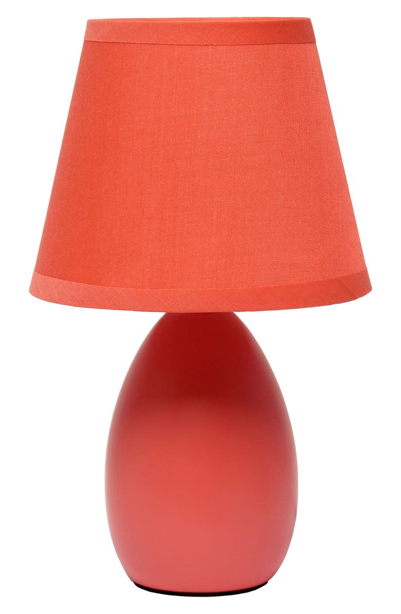 LALIA HOME Egg Oval Table Lamp, Main, color, Orange