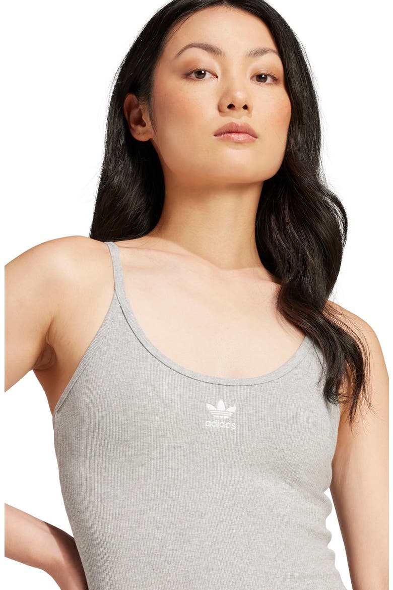Essentials Rib Romper, Alternate, color, MGREYH