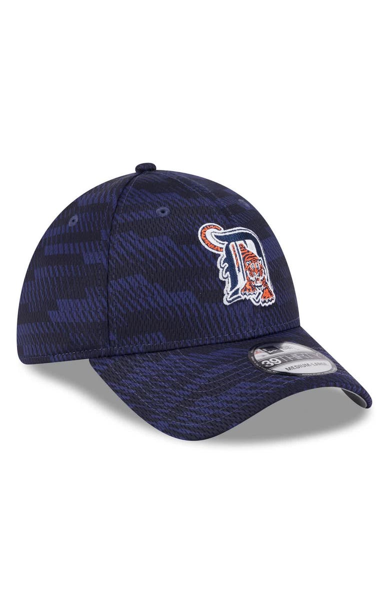 New Era Men's New Era Navy Detroit Tigers 2025 MLB Clubhouse 39THIRTY Flex Hat, Alternate, color,