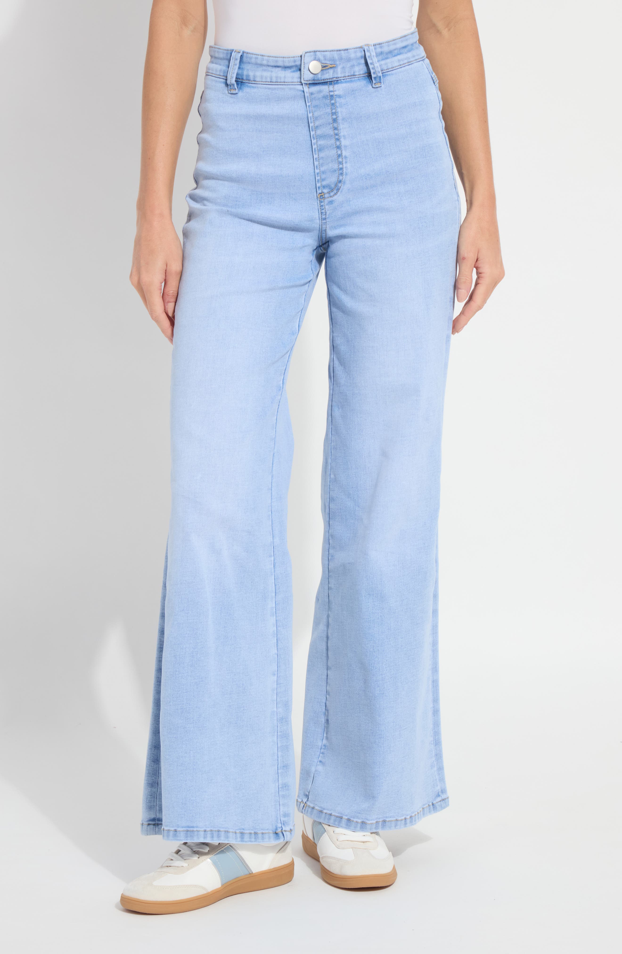Iris Flat Front Wide Leg Jeans - image 5