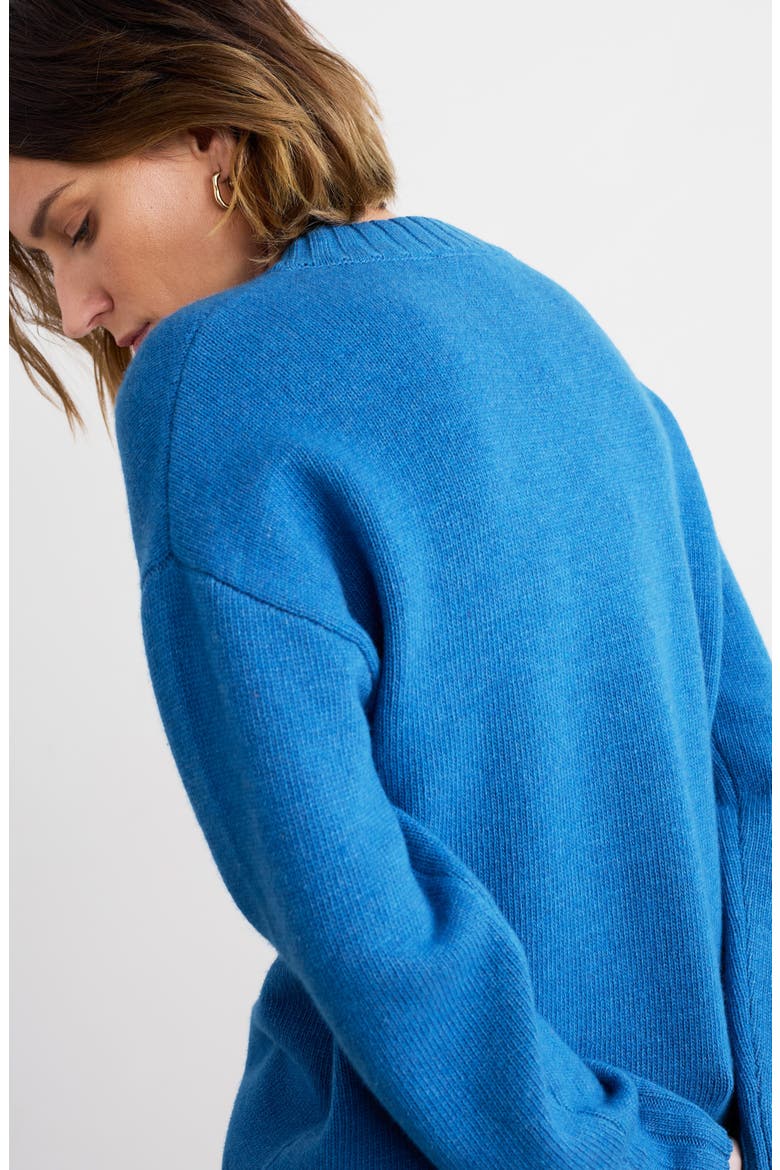 Evening Bay Merino Wool Blend Crewneck Sweater, Alternate, color, KNIT MELANGE JETTY