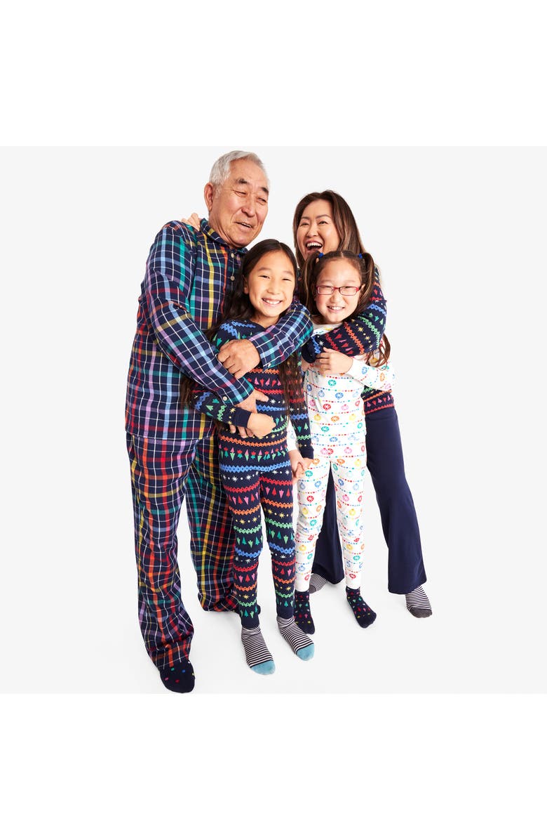 Primary Kids Organic PJ Pant In Festive Prints, Alternate, color, 