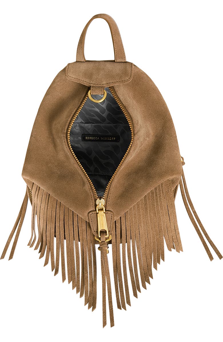 Rebecca Minkoff Mini Julian Suede Backpack, Alternate, color,