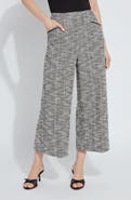 Lysse High Waist Ankle Palazzo Stretch Tweed Pants