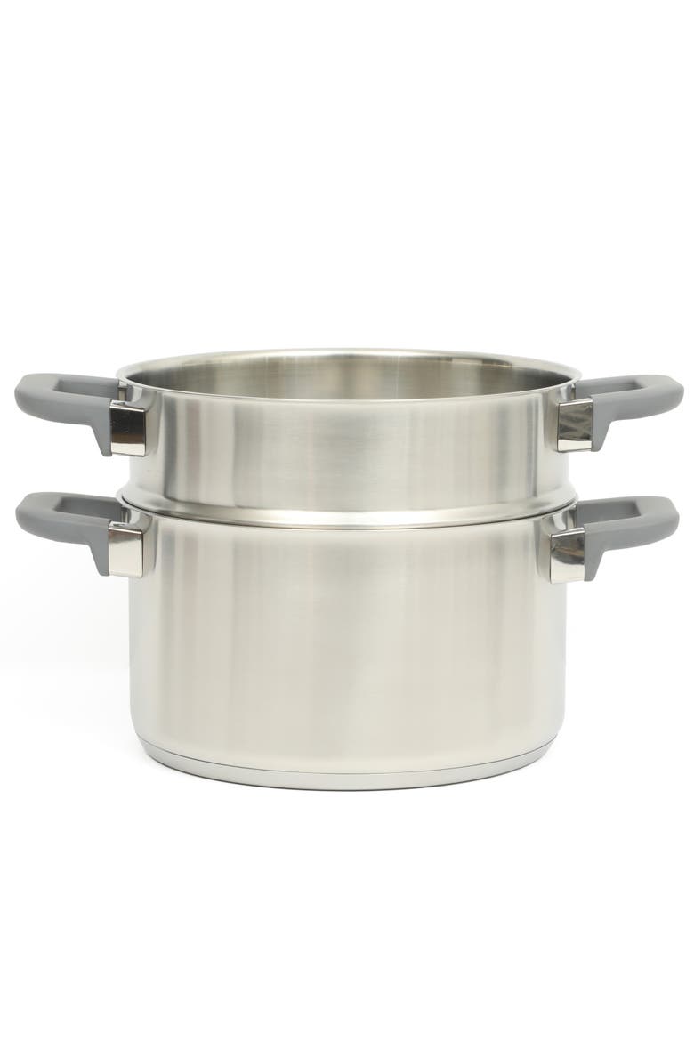Beauford 9-Piece Stainless Steel Pots and Pans Cookware Set, Alternate, color, Silver