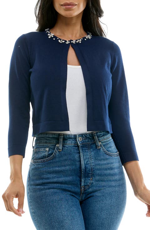 Embellished Bolero Cardigan