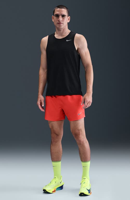 Nike Dri-fit Challenger 5-inch Brief Lined Shorts In Red