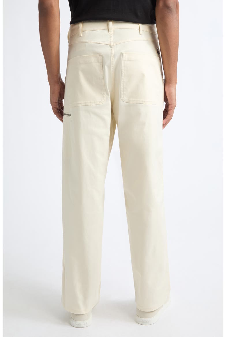 Stretch Cotton Gabardine Cargo Pants, Alternate, color, WHITE