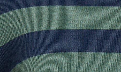 Damson Madder Sybil Stripe Cardigan In Green