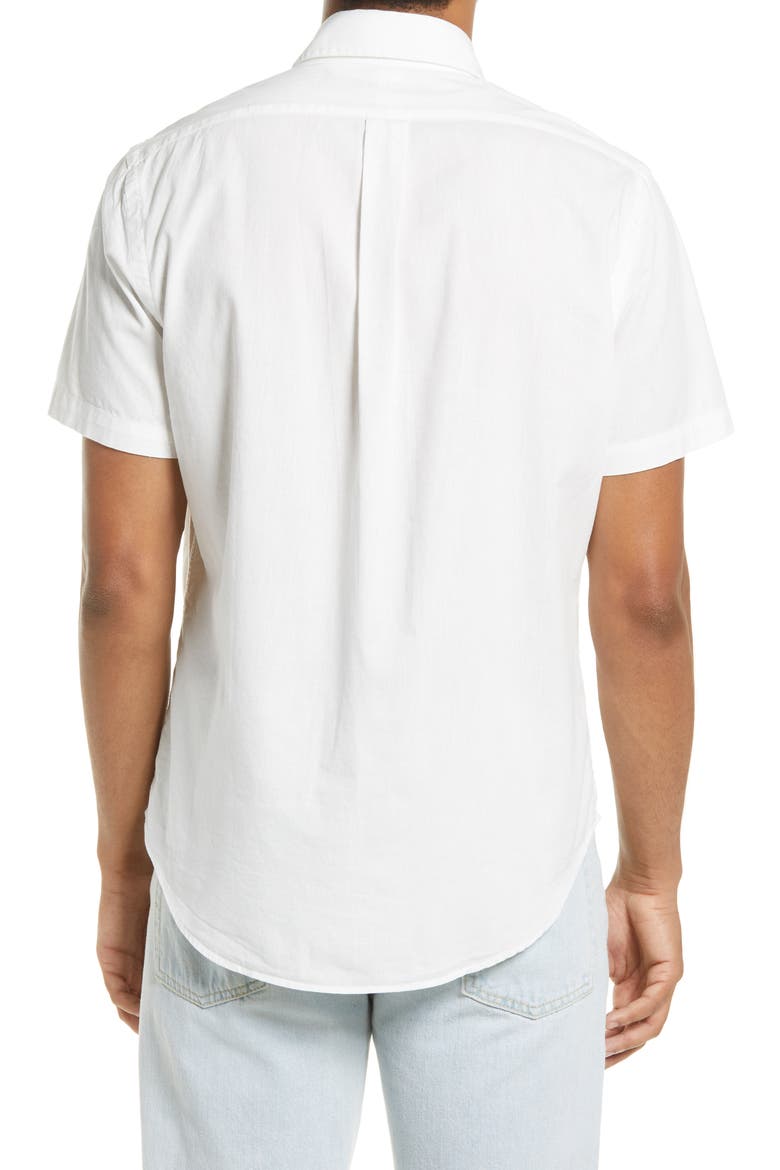 Ralph Lauren Classic Fit Short Sleeve Button-Down Shirt, Alternate, color, WHITE
