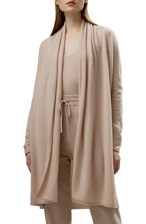 Elegant Pile Collar Open Cardigan for Women