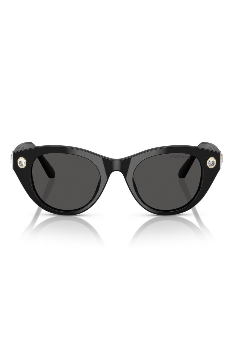 Swarovski 48mm Round Sunglasses, Main, color,