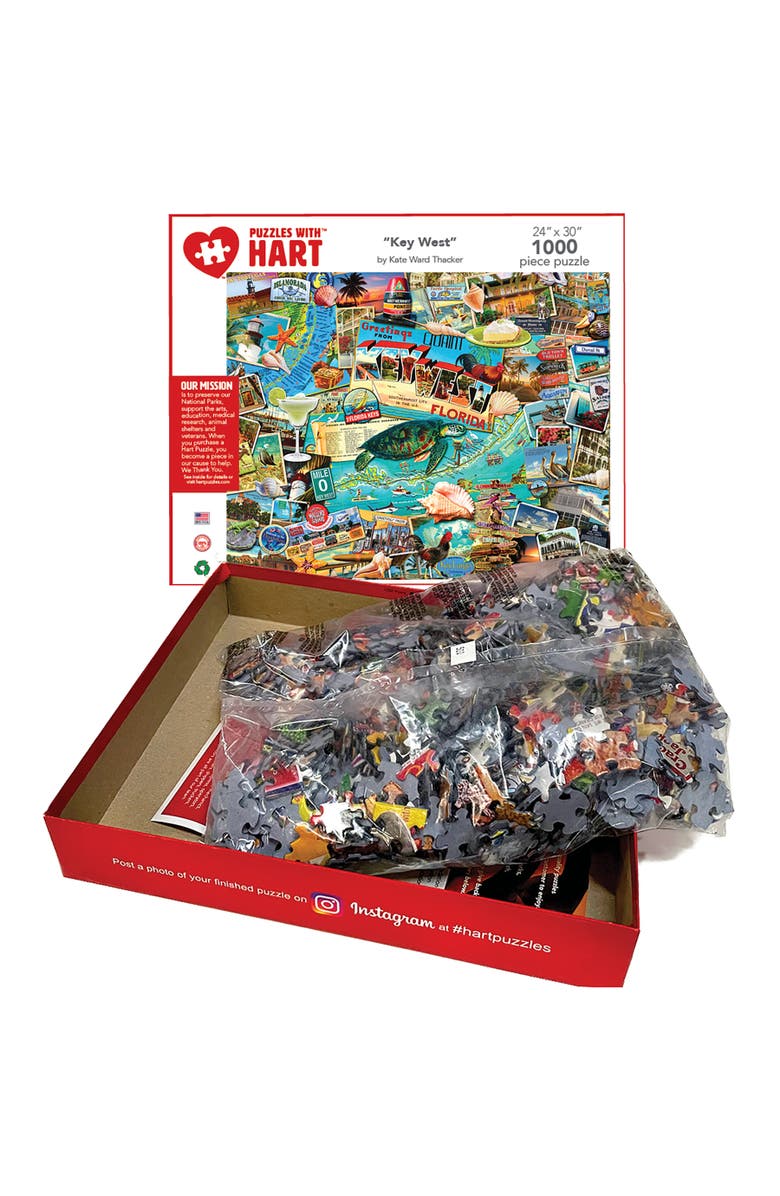 Hart Puzzles Key West by Kate Ward Thacker 1000 Piece Puzzle, Alternate, color, 